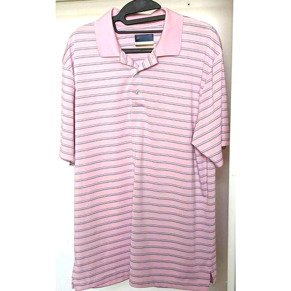 Jack Nicklaus StayDri Striped Short Sleeve Polo - Picture 1 of 6